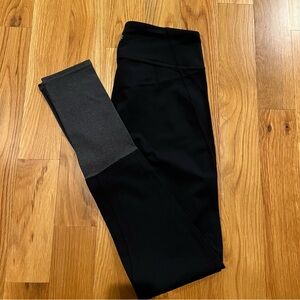 Athleta Black and Gray Leggings
